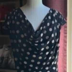 Polka dot rouged dress